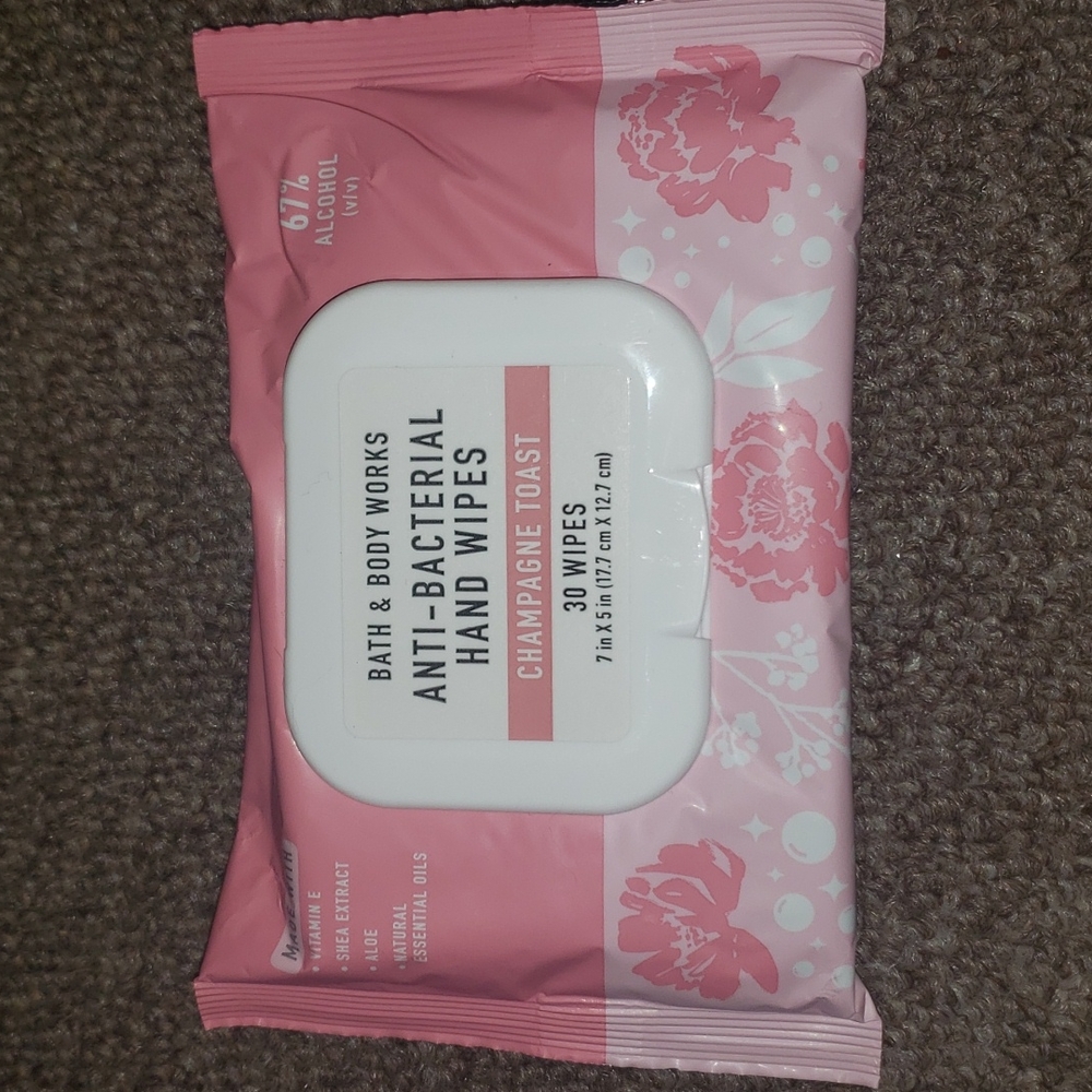 Bath and Body Works antibacterial hand wipes 30 count Champagne Toast